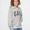 Hoodie met rits en Vintagesoft-logo voor kinderen