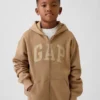 Hoodie met rits en Vintagesoft-logo voor kinderen