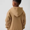 Hoodie met rits en Vintagesoft-logo voor kinderen