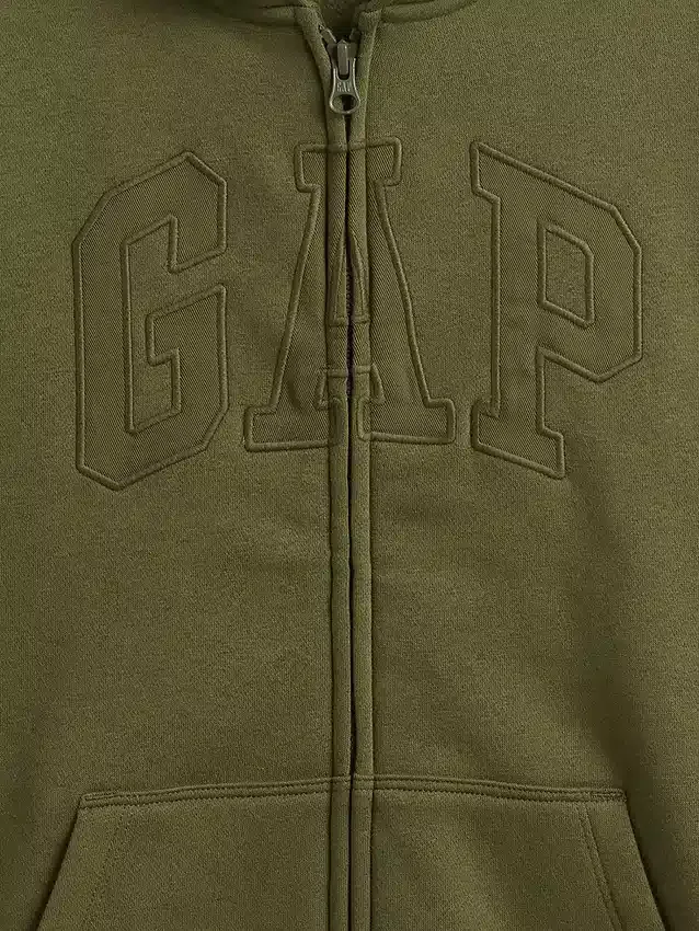 Hoodie met rits en Vintagesoft-logo voor kinderen