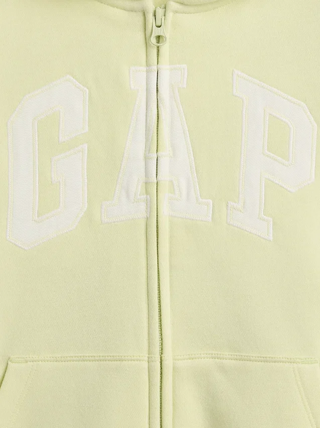 Hoodie met rits en Vintagesoft-logo voor kinderen