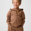 Hoodie met rits en wafelpatroon voor Baby & Peuter