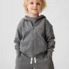Hoodie met rits en wafelpatroon voor Baby & Peuter