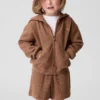 Hoodie met rits en wafelpatroon voor Baby & Peuter