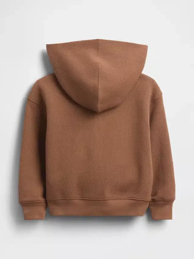 Hoodie met rits en wafelpatroon voor Baby & Peuter