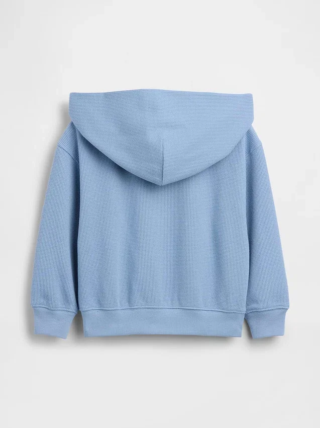 Hoodie met rits en wafelpatroon voor Baby & Peuter