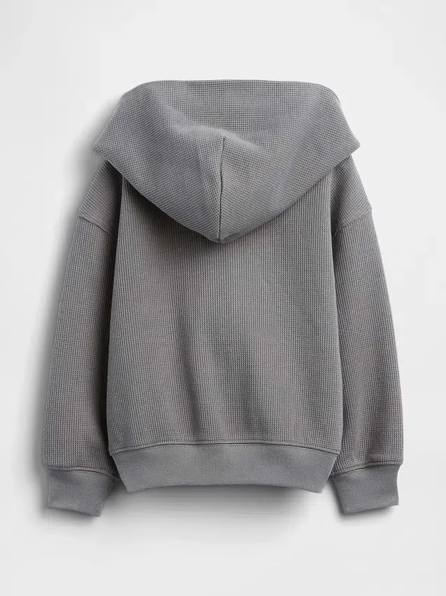 Hoodie met rits en wafelpatroon voor Baby & Peuter