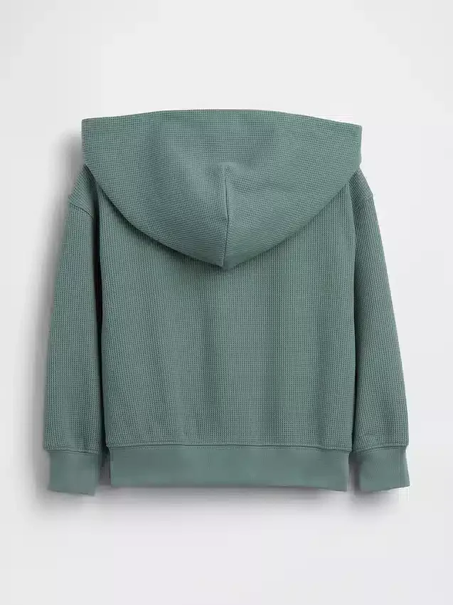 Hoodie met rits en wafelpatroon voor Baby & Peuter
