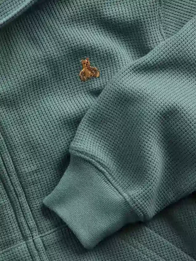 Hoodie met rits en wafelpatroon voor Baby & Peuter
