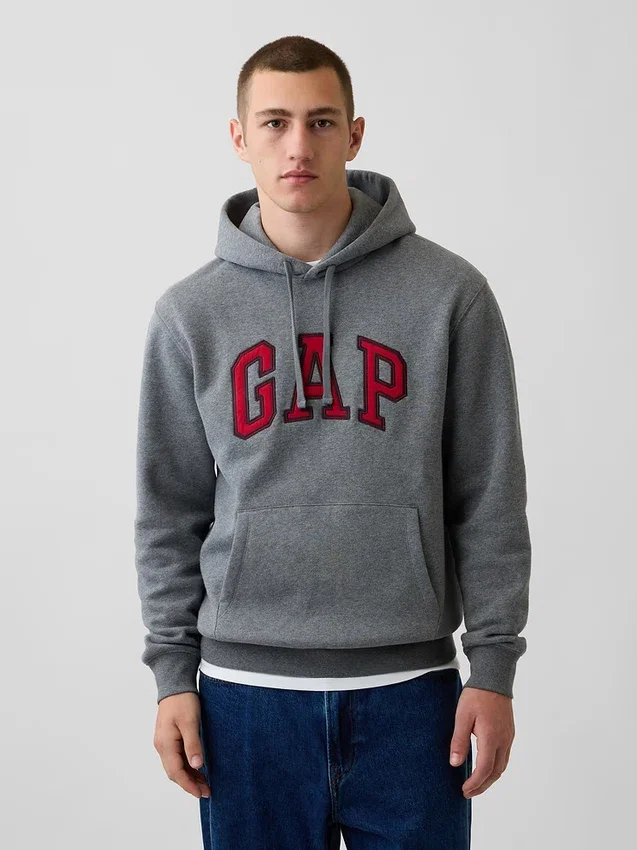 Hoodie met Vintagesoft Arch Logo voor volwassenen