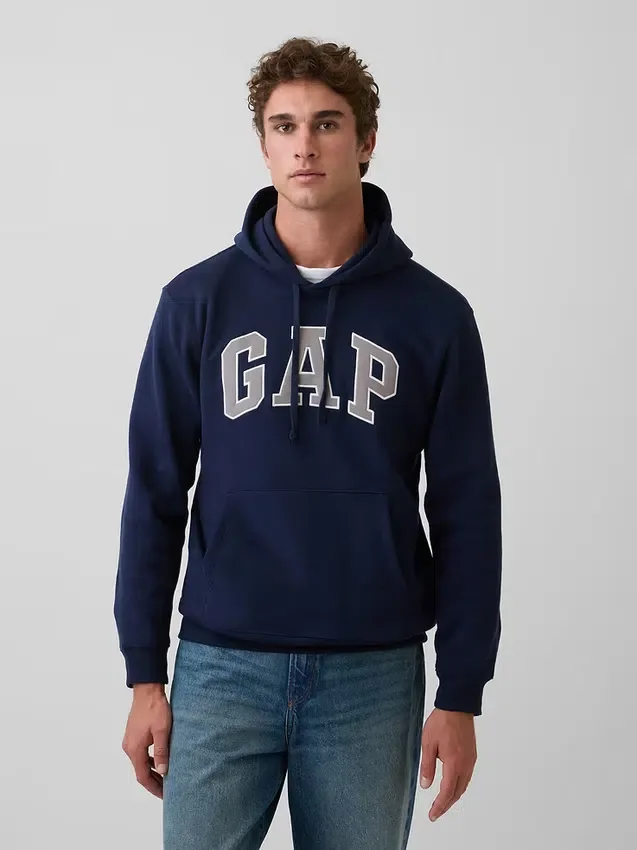 Hoodie met Vintagesoft Arch Logo voor volwassenen