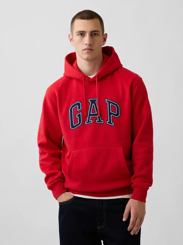 Hoodie met Vintagesoft Arch Logo voor volwassenen