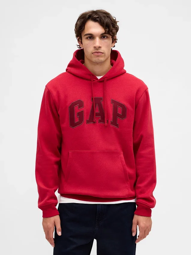 Hoodie met Vintagesoft Arch Logo voor volwassenen