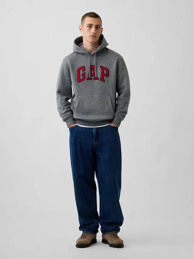 Hoodie met Vintagesoft Arch Logo voor volwassenen