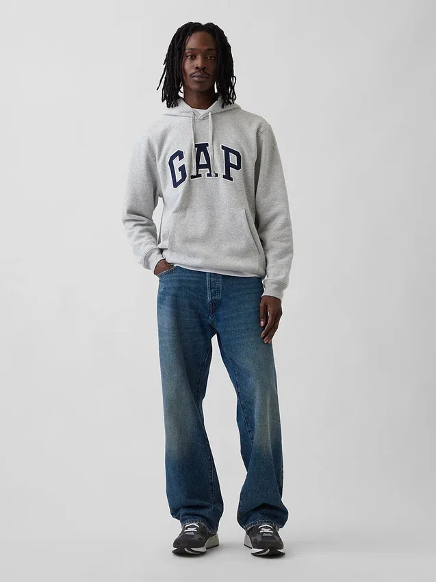 Hoodie met Vintagesoft Arch Logo voor volwassenen