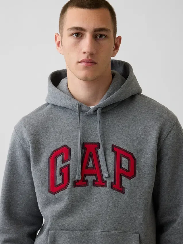 Hoodie met Vintagesoft Arch Logo voor volwassenen