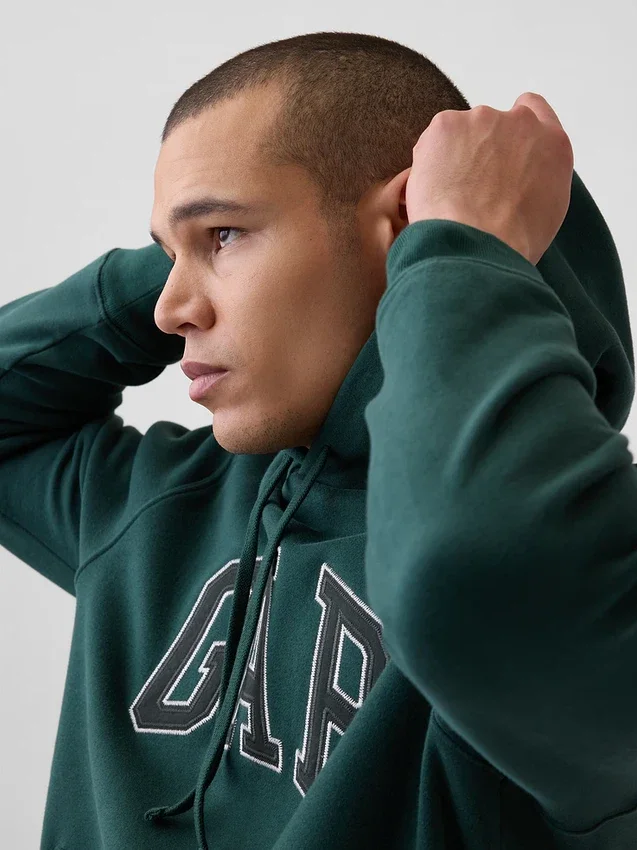 Hoodie met Vintagesoft Arch Logo voor volwassenen