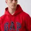 Hoodie met Vintagesoft Arch Logo voor volwassenen