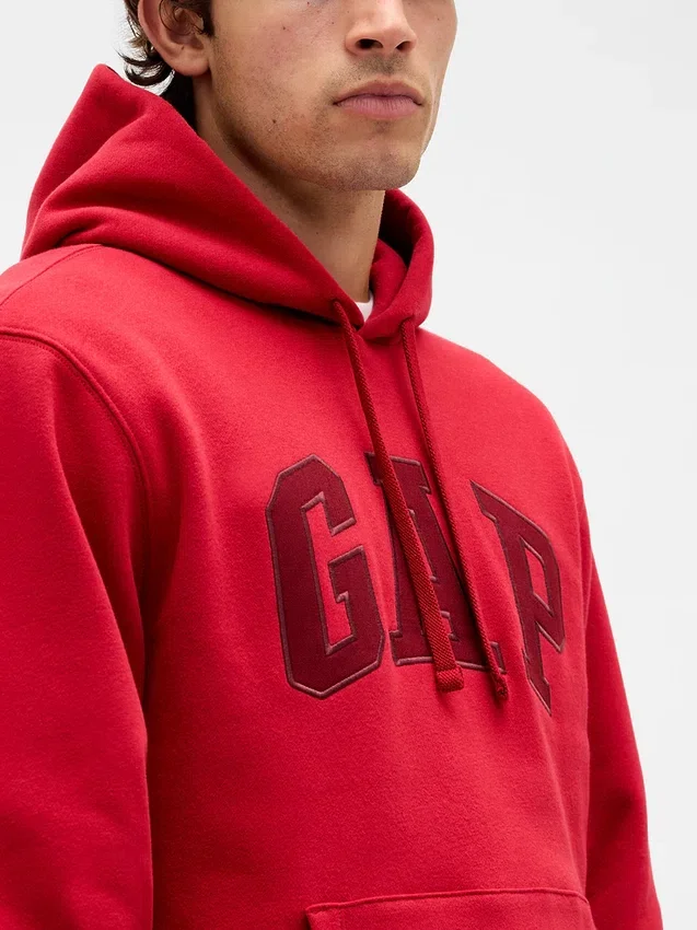 Hoodie met Vintagesoft Arch Logo voor volwassenen