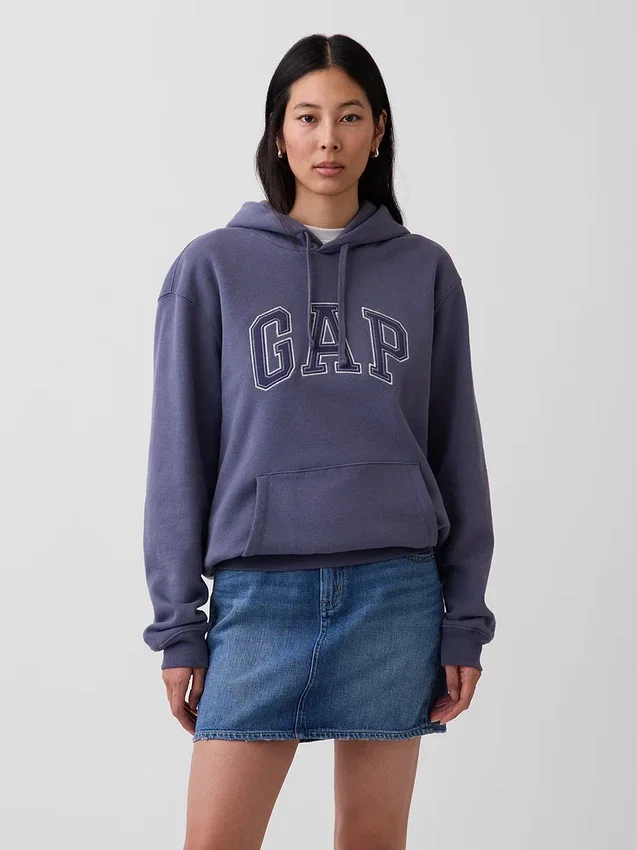 Hoodie met Vintagesoft Arch Logo voor volwassenen