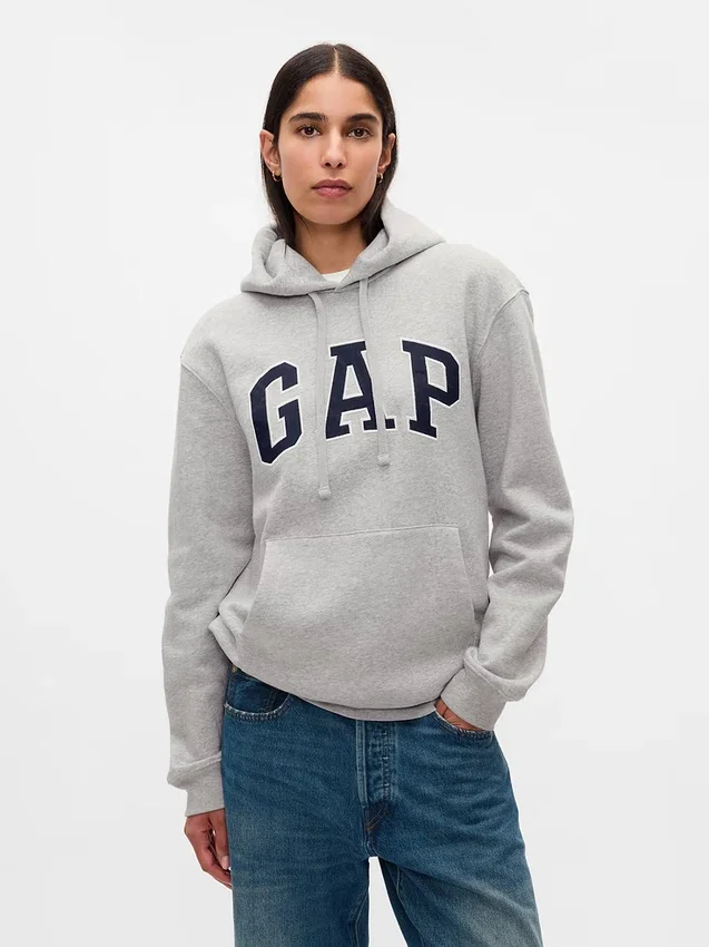 Hoodie met Vintagesoft Arch Logo voor volwassenen