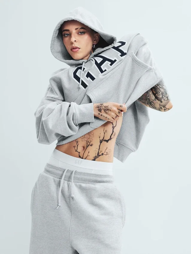 Hoodie met Vintagesoft Arch Logo voor volwassenen