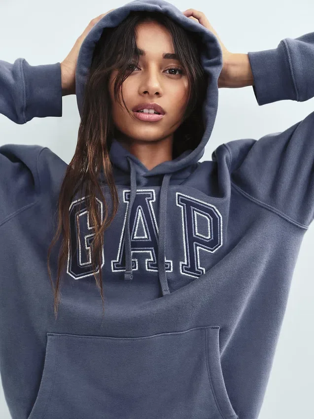 Hoodie met Vintagesoft Arch Logo voor volwassenen