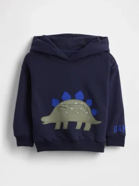 Hoodie met zakken en dinosaurusprint voor Baby & Peuter