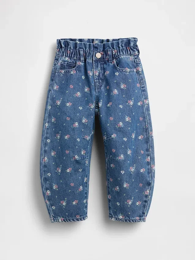 Horseshoe-Jeans met bloemenprint voor Baby & Peuter