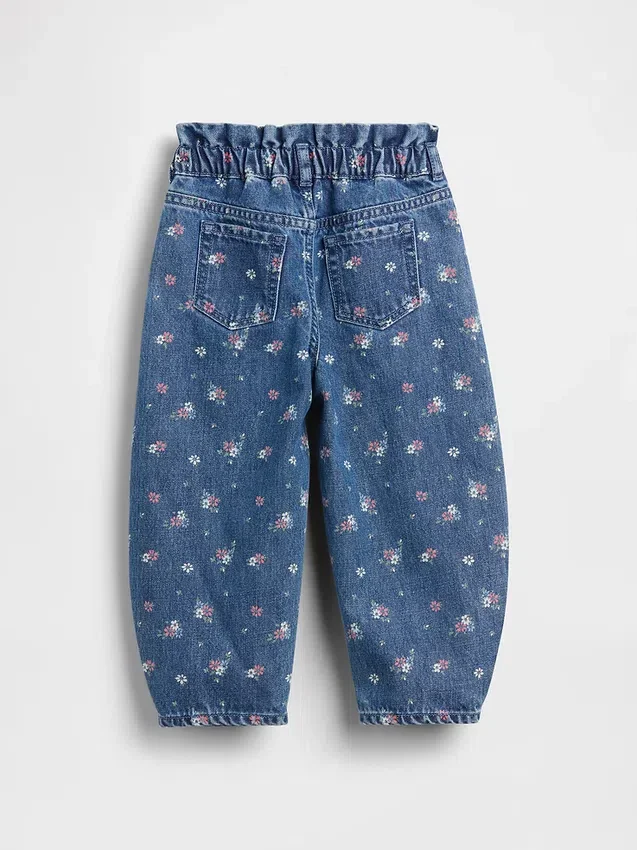 Horseshoe-Jeans met bloemenprint voor Baby & Peuter
