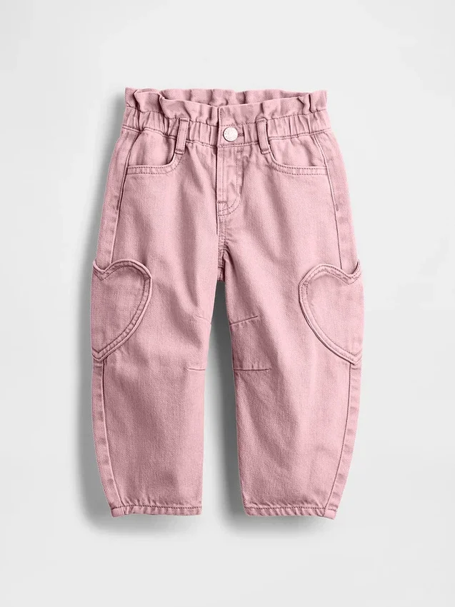 Horseshoe-Jeans met hartvormige zakken voor Baby & Peuter