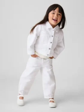 Horseshoe-jeans met oogjes aan de zoom voor Baby & Peuter