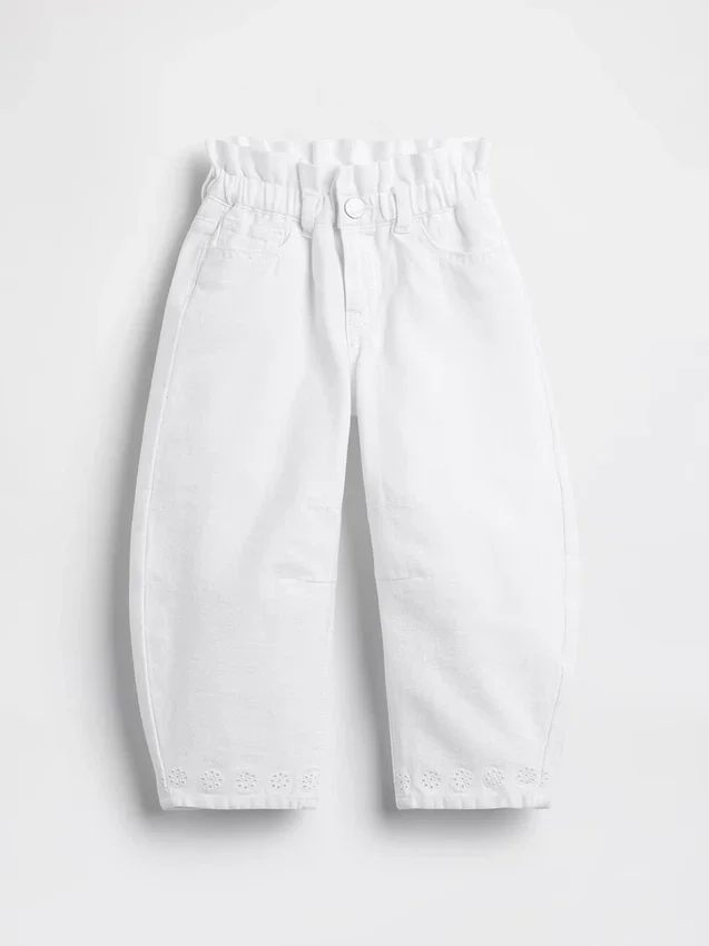 Horseshoe-jeans met oogjes aan de zoom voor Baby & Peuter