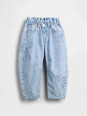 Horseshoe-Jeans met strik voor Baby & Peuter