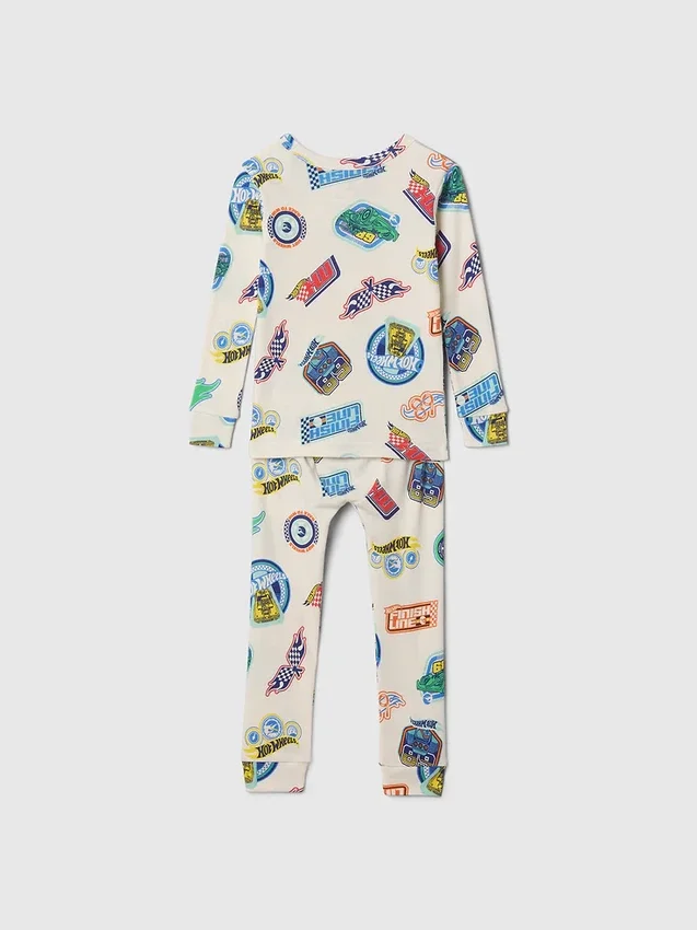 Hot Wheels-pyjamaset van biologisch geborsteld katoen voor Baby & Peuter