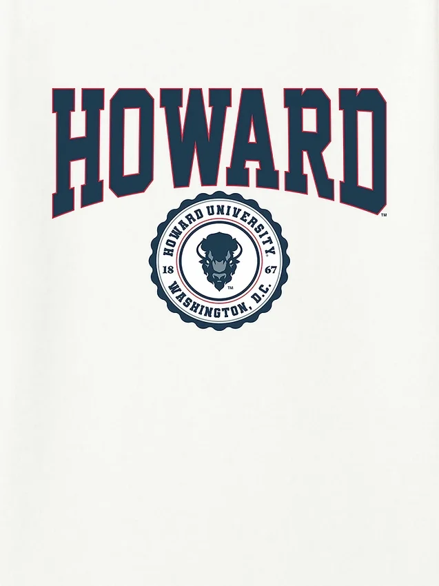 Howard University Collegiate Seal donkere grafische T-shirt