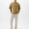 Hybride slanke kaki broek