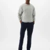 Hybride slanke kaki broek