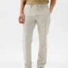 Hybride slanke kaki broek