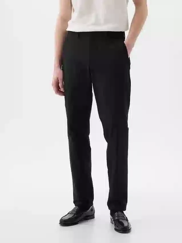 Hybride slanke kaki broek