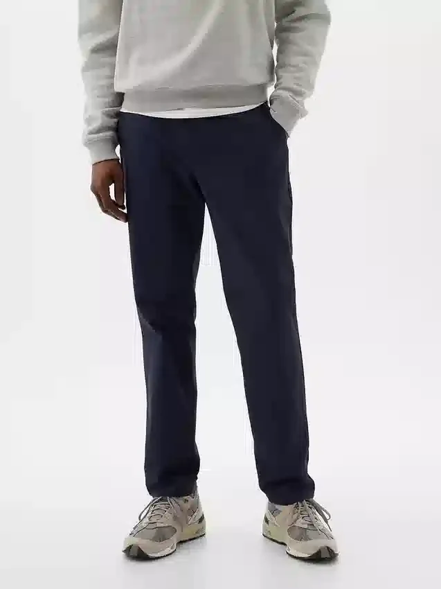 Hybride slanke kaki broek