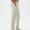 Hybride slanke kaki broek