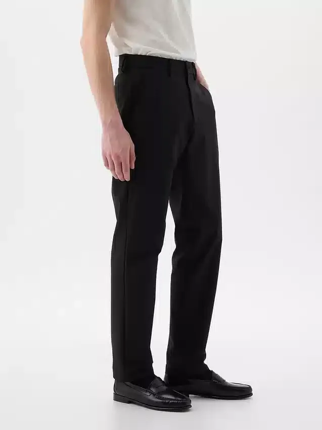Hybride slanke kaki broek
