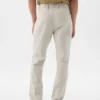 Hybride slanke kaki broek