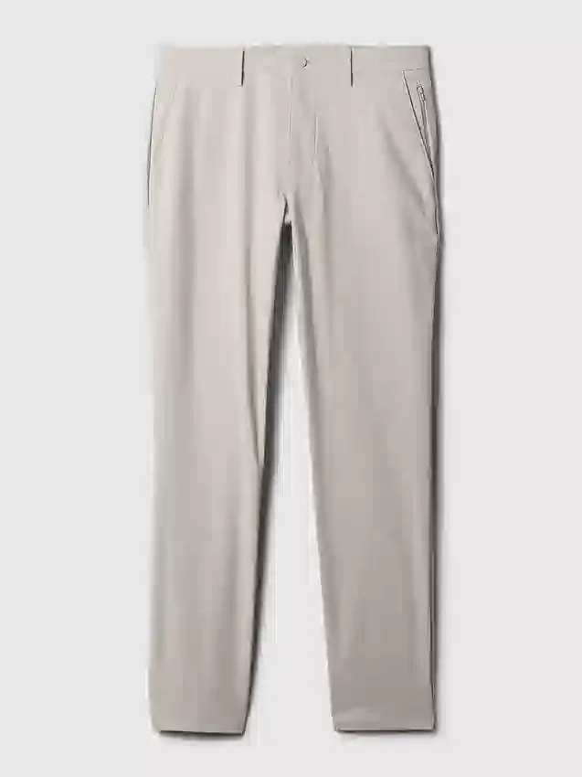 Hybride slanke kaki broek
