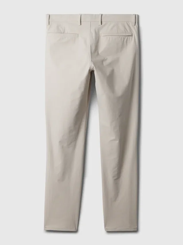 Hybride slanke kaki broek