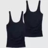 Ingrid and Isabel Basics Naadloze Cami met buiksteun voor zwangerschapskleding, 2-pack