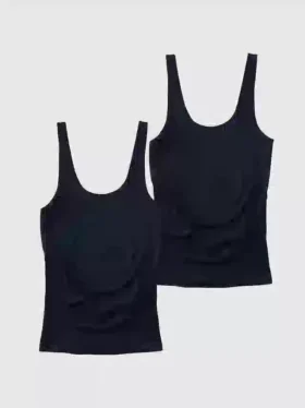 Ingrid and Isabel Basics Naadloze Cami met buiksteun voor zwangerschapskleding, 2-pack