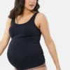 Ingrid and Isabel Basics Naadloze Cami met buiksteun voor zwangerschapskleding, 2-pack