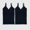 Ingrid en Isabel Basics Naadloze Zwangerschapskleding-Cami met Kruisende Bandjes voor Borstvoeding, 2-pack
